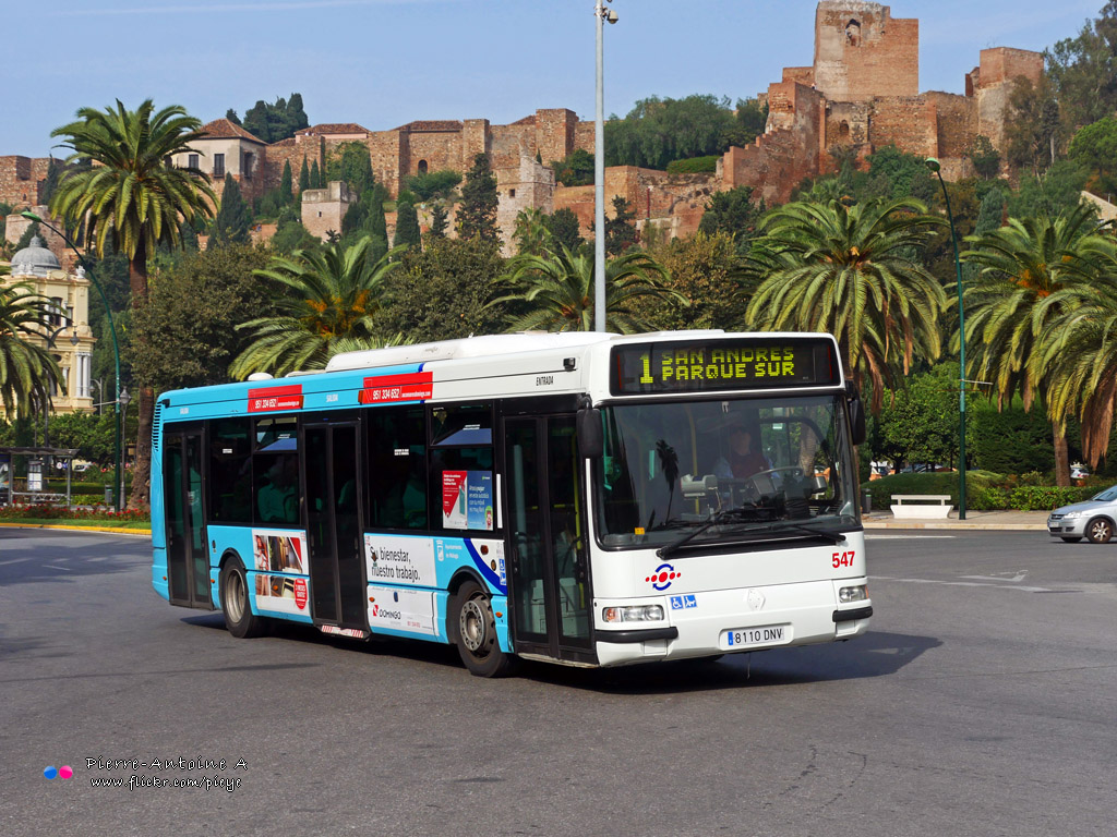 Малага, Hispano Citybus E (Irisbus Agora S) № 547