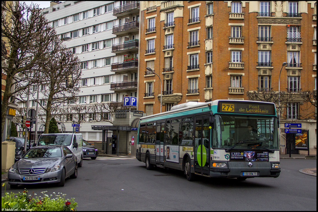 Париж, Irisbus Agora S № 7911