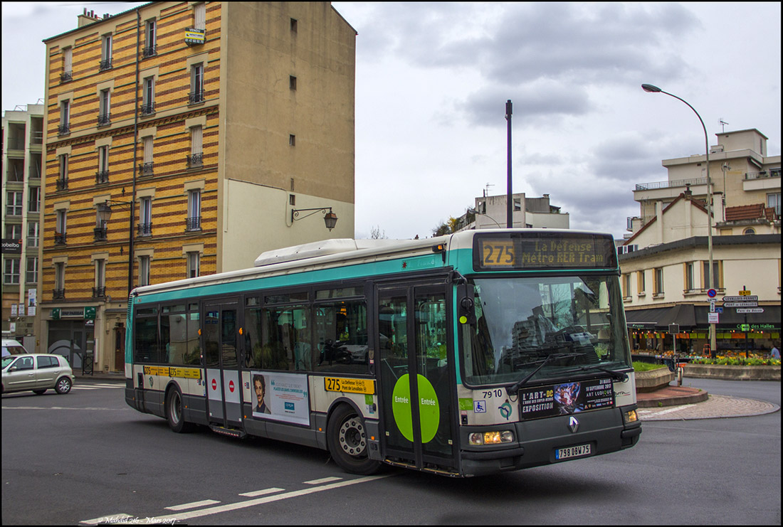 Париж, Irisbus Agora S № 7910