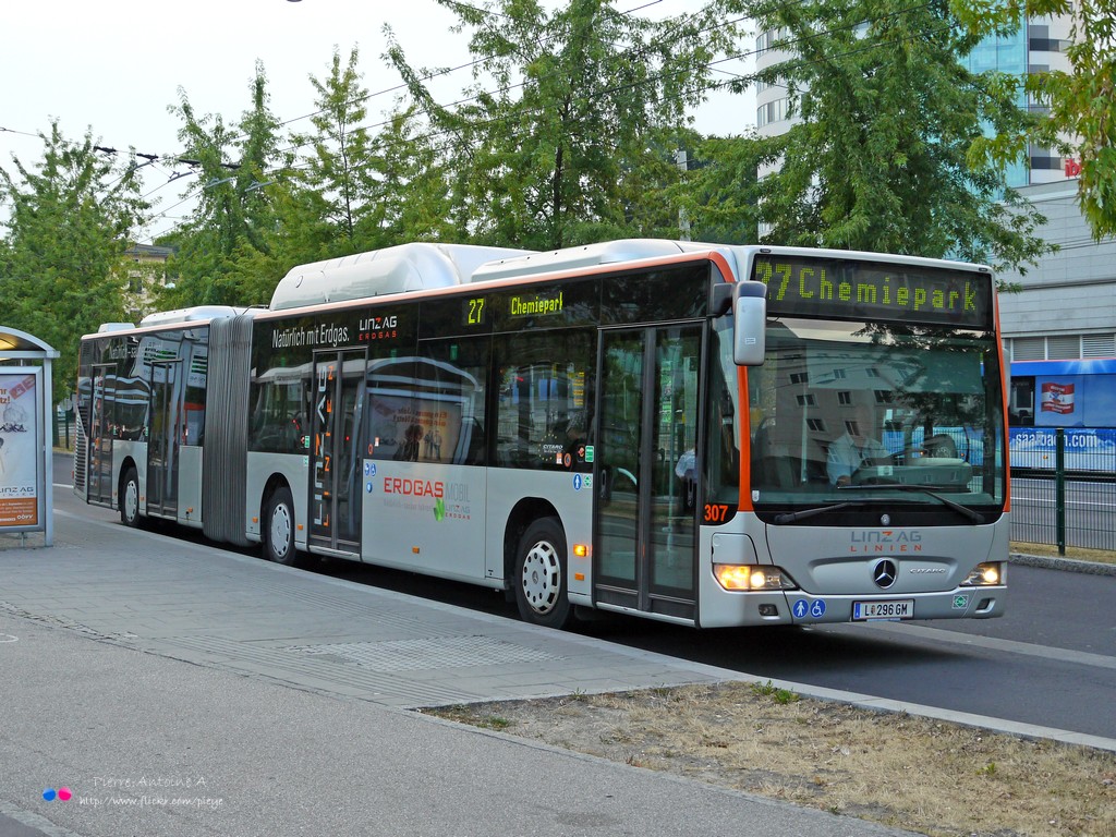 Linz, Mercedes-Benz O530 Citaro Facelift G CNG nr. 307