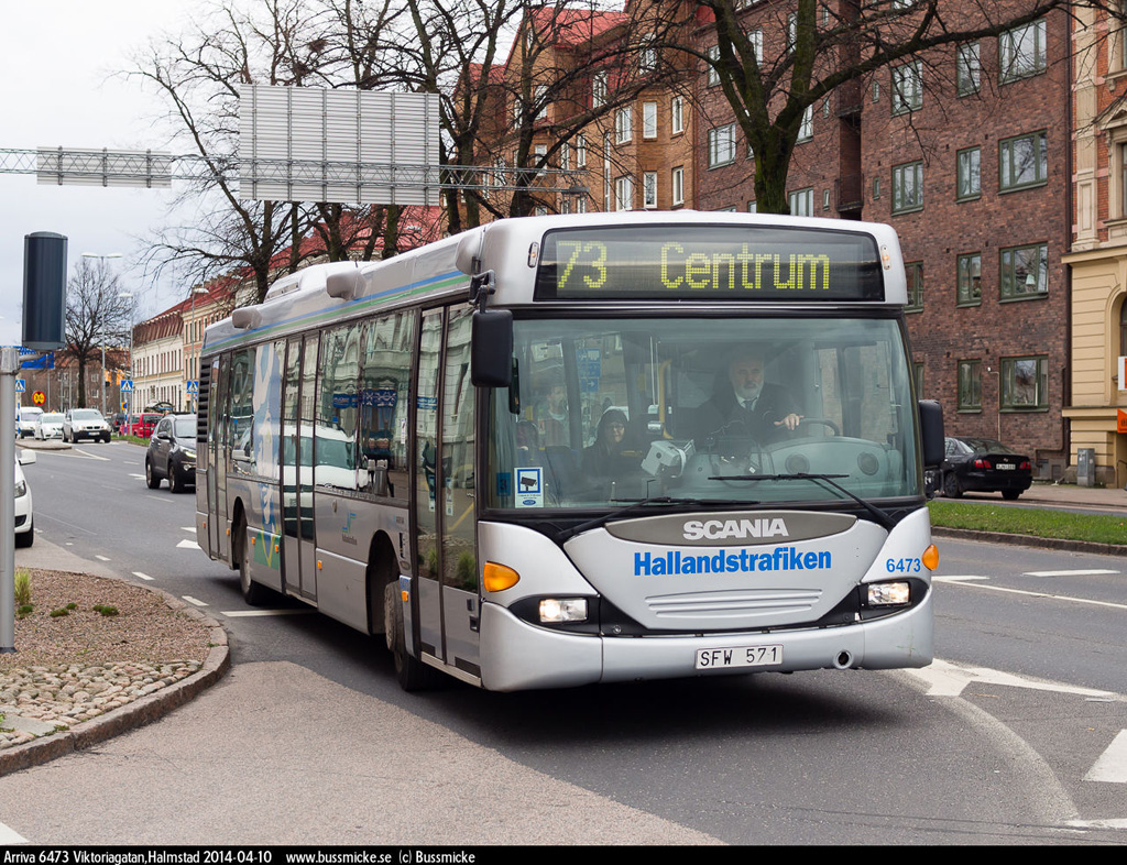 Halmstad, Scania OmniCity CN94UB 4X2EB # 6473