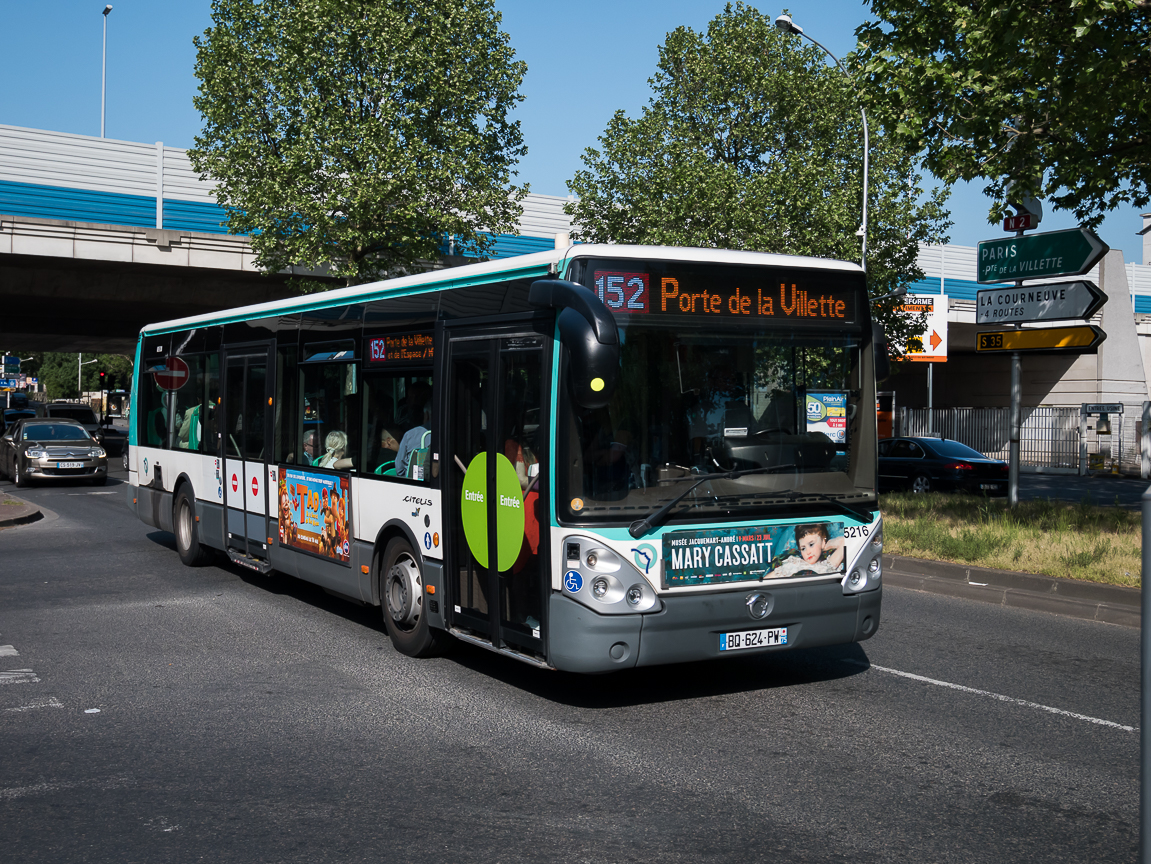 Париж, Irisbus Citelis 12M № 5216