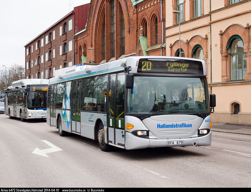 Halmstad, Scania OmniCity CN94UB 4X2EB No. 6472