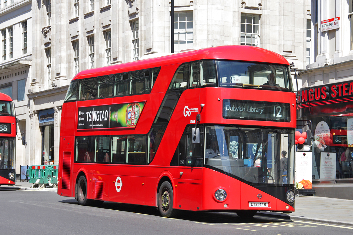 London, Wright New Bus for London # LT448