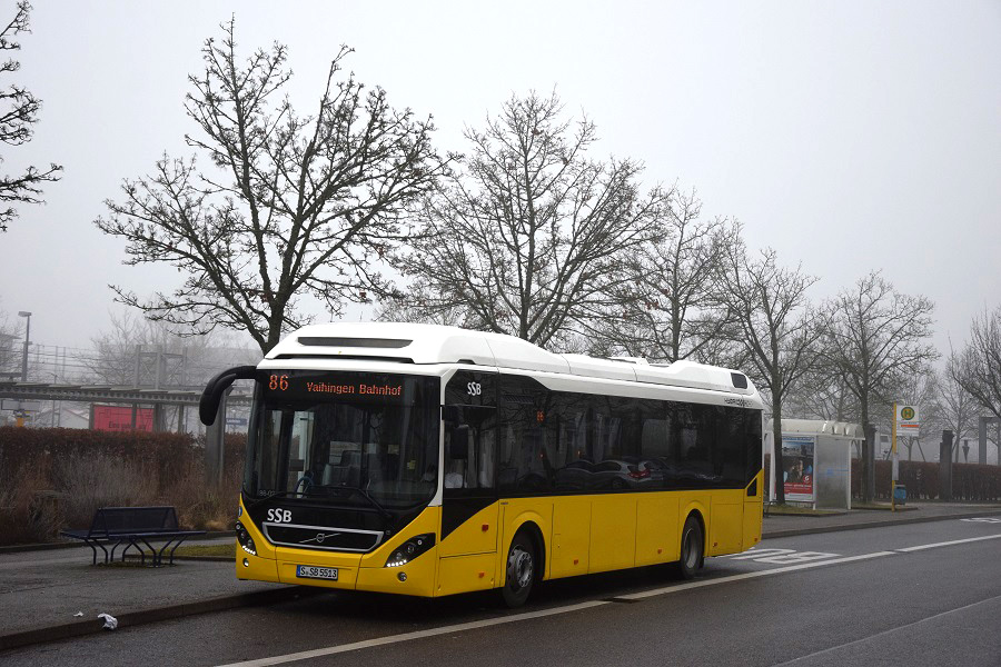 Stuttgart, Volvo 7900 Hybrid # 5513