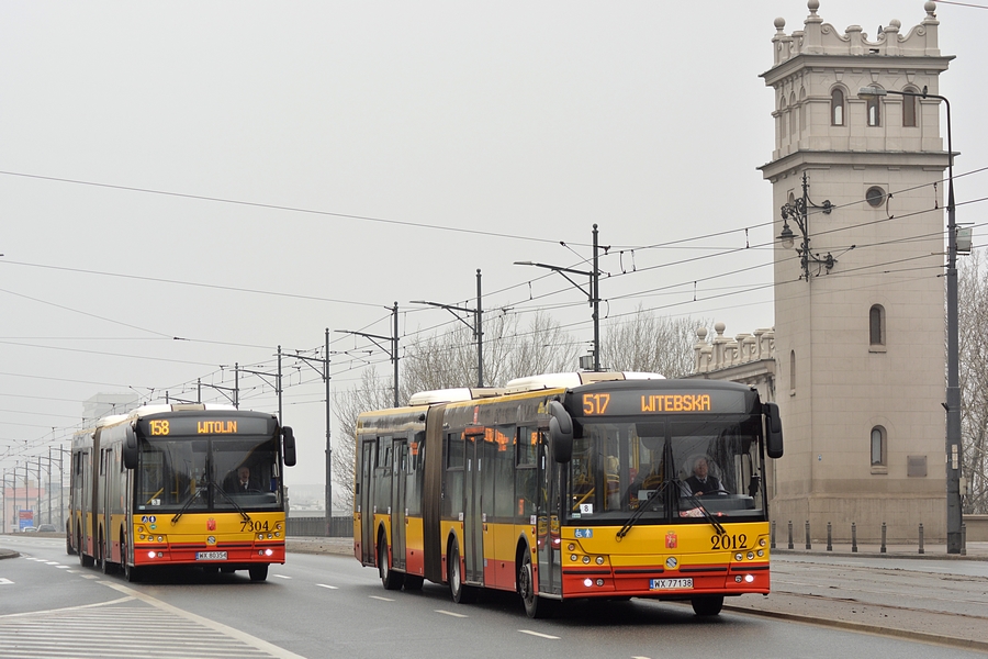 Warsaw, Solbus SM18 # 2012; Warsaw, Solbus SM18 LNG # 7304