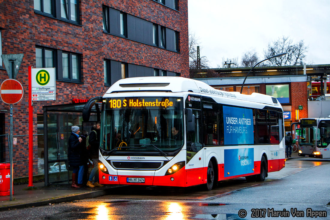 Гамбург, Volvo 7900 Hybrid № 1474