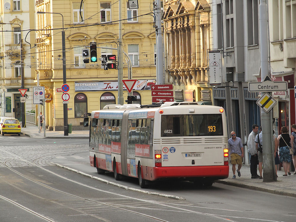 Praga, SOR NB 18 # 6823