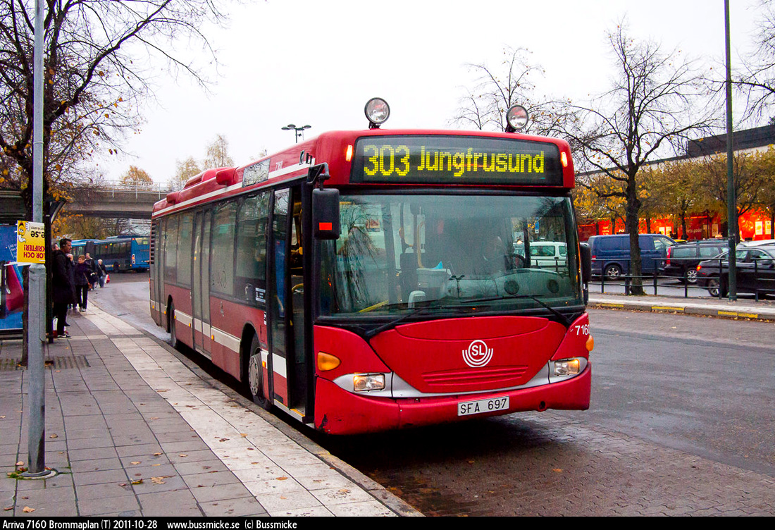 Sztokholm, Scania OmniCity CN94UB 4X2EB # 7160