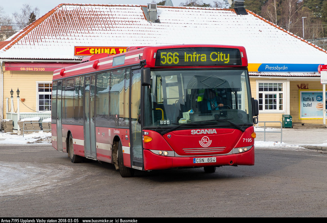 Stockholm, Scania OmniLink CK270UB 4x2LB # 7195