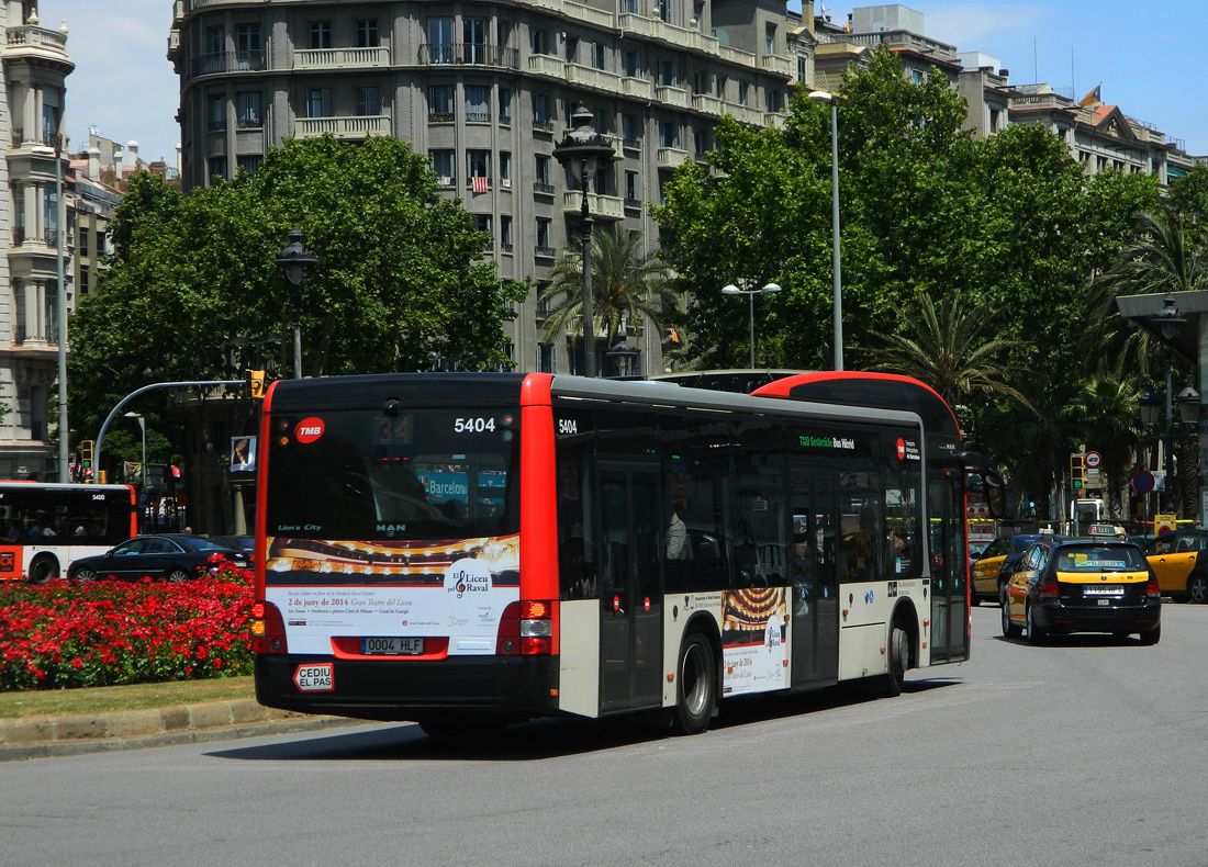Barcelona, MAN A37 Lion's City NL253 Hybrid # 5404
