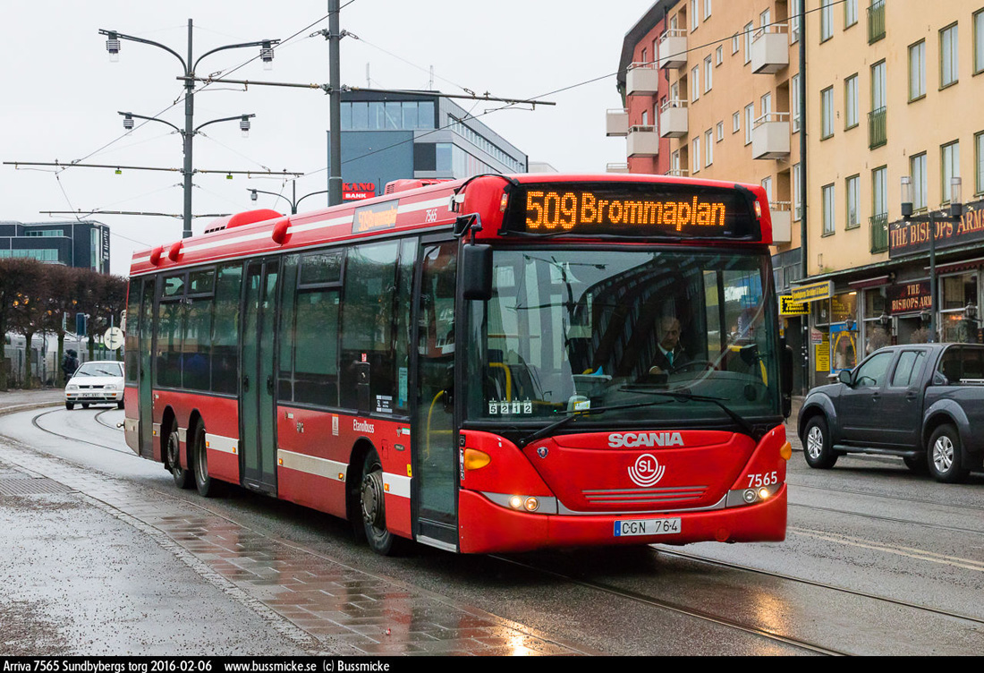 Stockholm, Scania OmniLink CK270UB 6x2*4LB nr. 7565