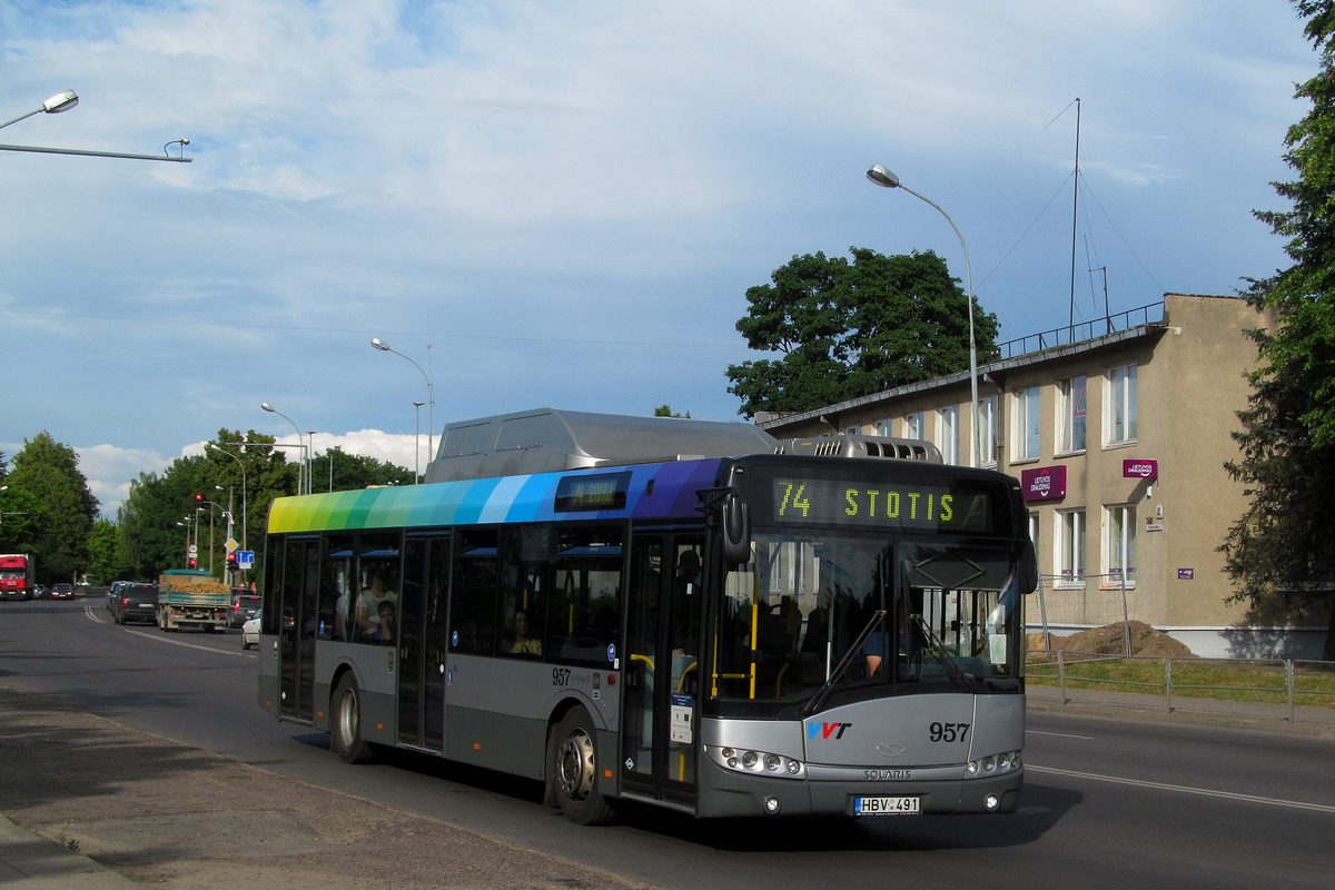 Вильнюс, Solaris Urbino III 12 CNG № 957