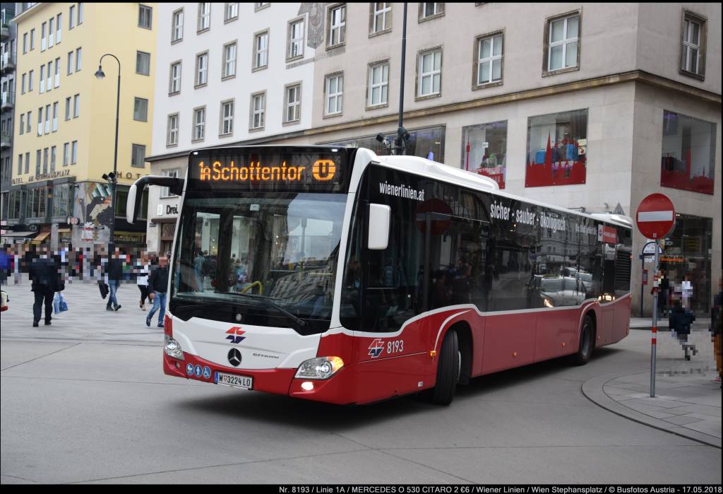 Wien, Mercedes-Benz Citaro C2 Nr. 8193