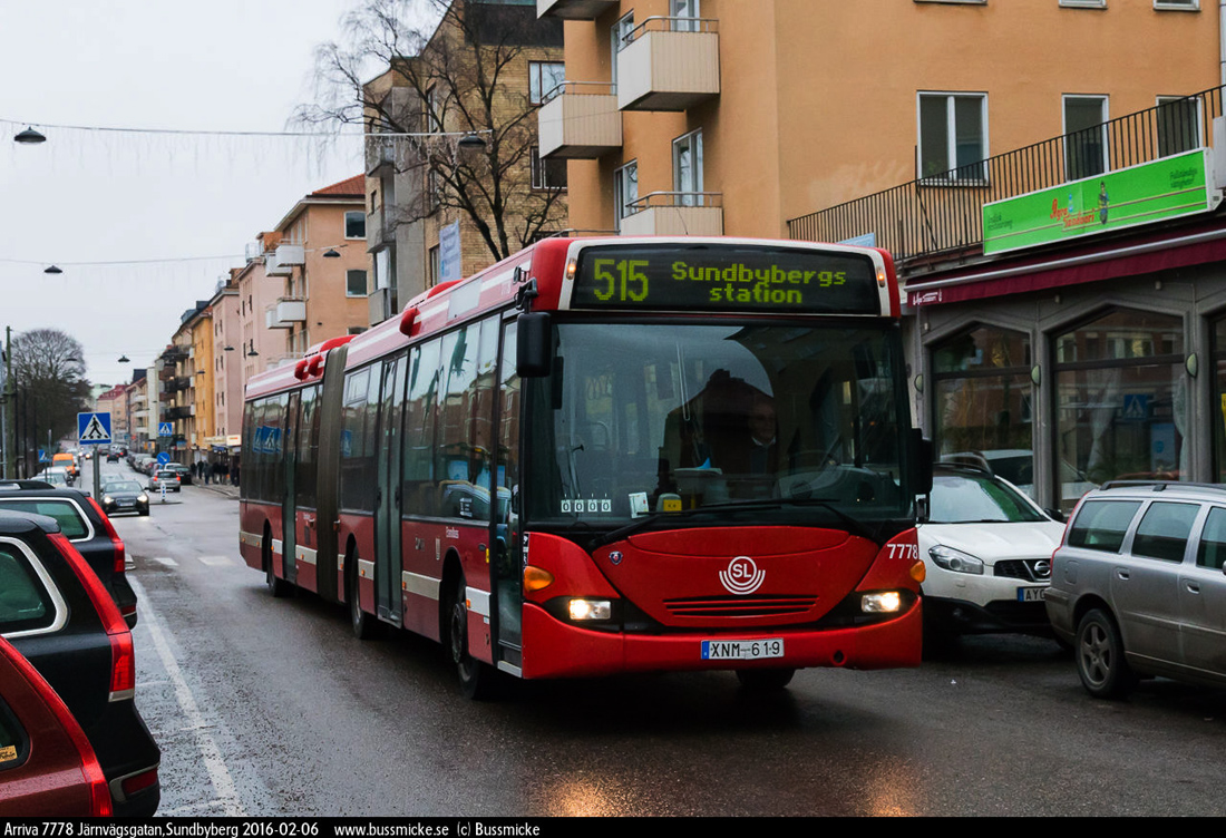 Стокгольм, Scania OmniLink CL94UA 6x2/2LB № 7778