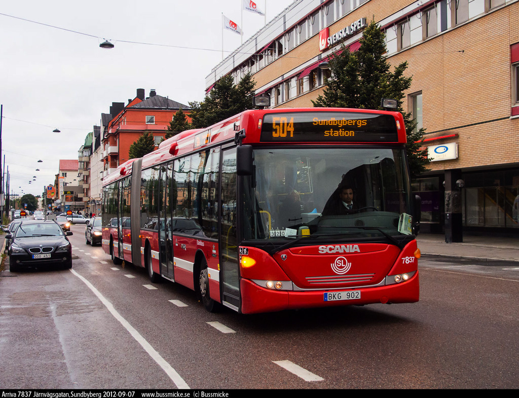 Stockholm, Scania OmniLink CK270UA 6x2/2LB No. 7837