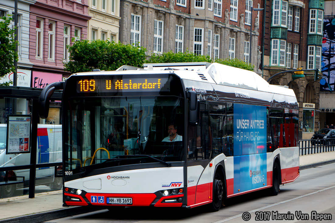 Hamburg, Solaris Urbino IV 12 electric # 1691