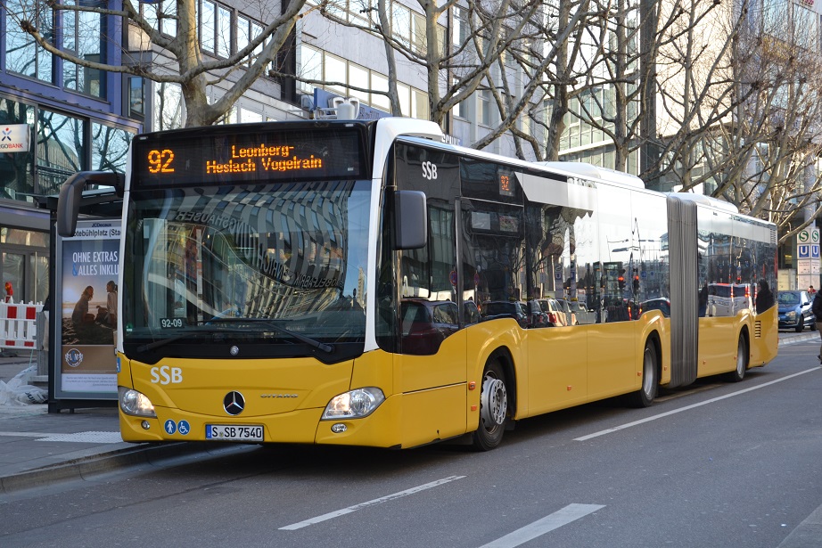 Stuttgart, Mercedes-Benz Citaro C2 G # 7540