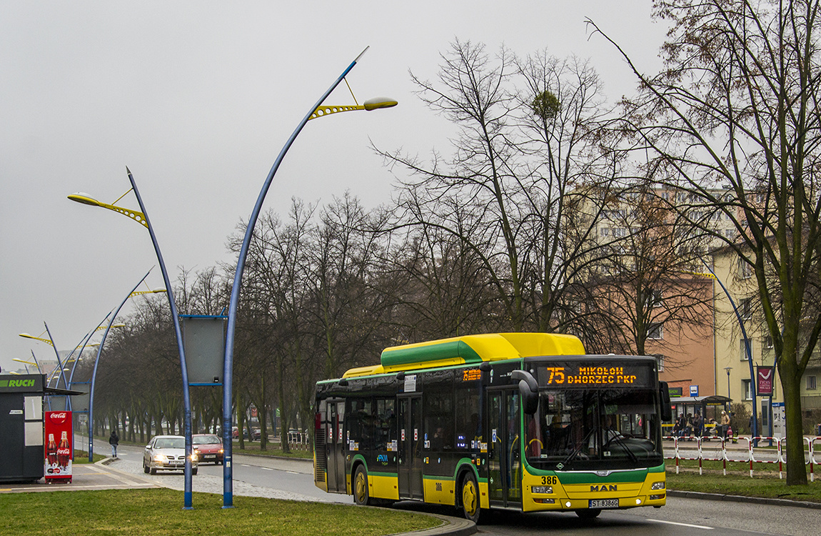 Tychy, MAN A21 Lion's City NL273 CNG № 386