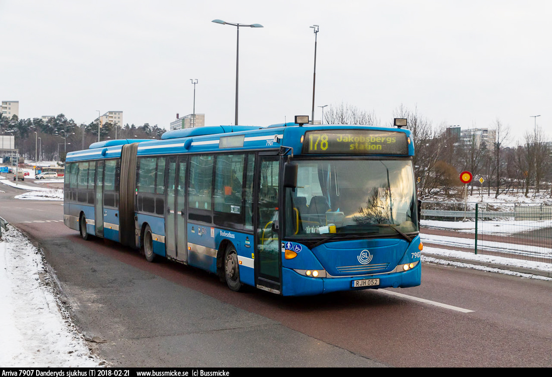Стокгольм, Scania OmniLink CK270UA 6x2/2LB № 7907