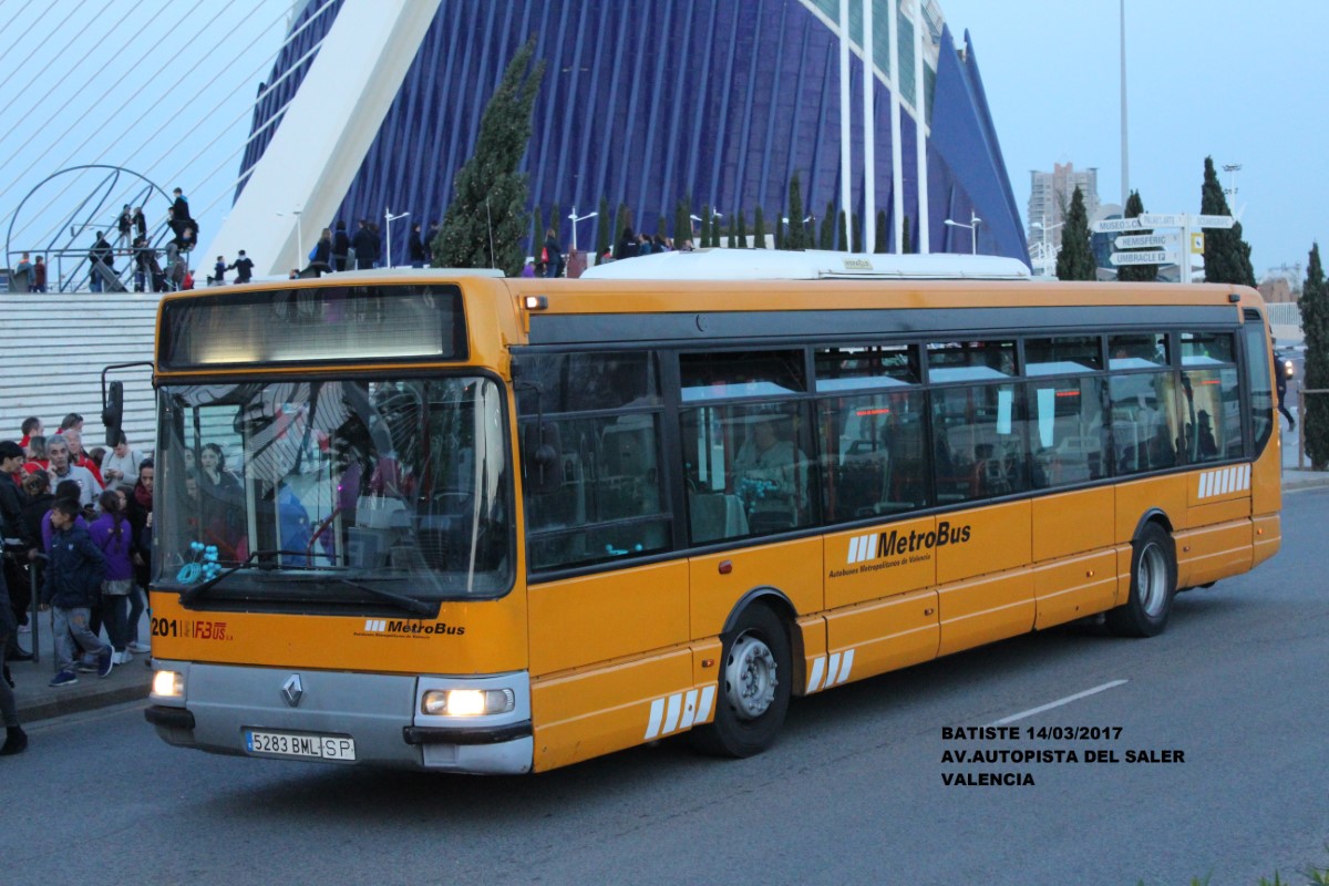 Valencia, Hispano CityLine (Irisbus Agora Line) # 201
