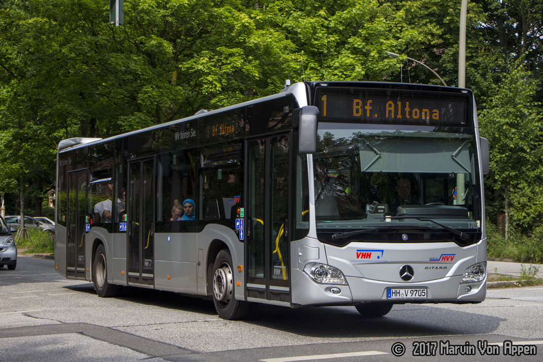 Hamburg, Mercedes-Benz Citaro C2 # 1705