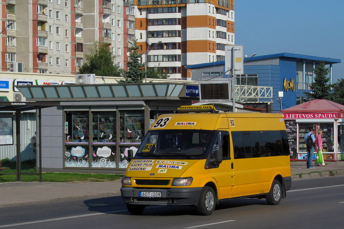 Kaunas, Ford Transit 125T300 № AOT 208