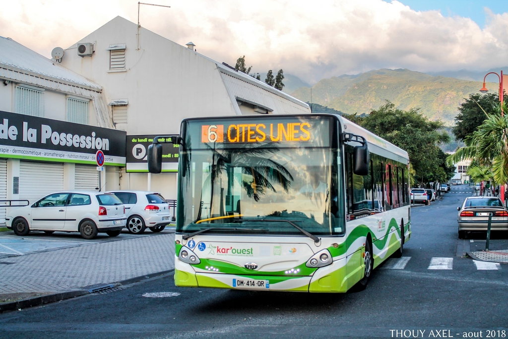 Saint-Paul (Réunion), Heuliez GX337 Hybrid # DM-414-QR