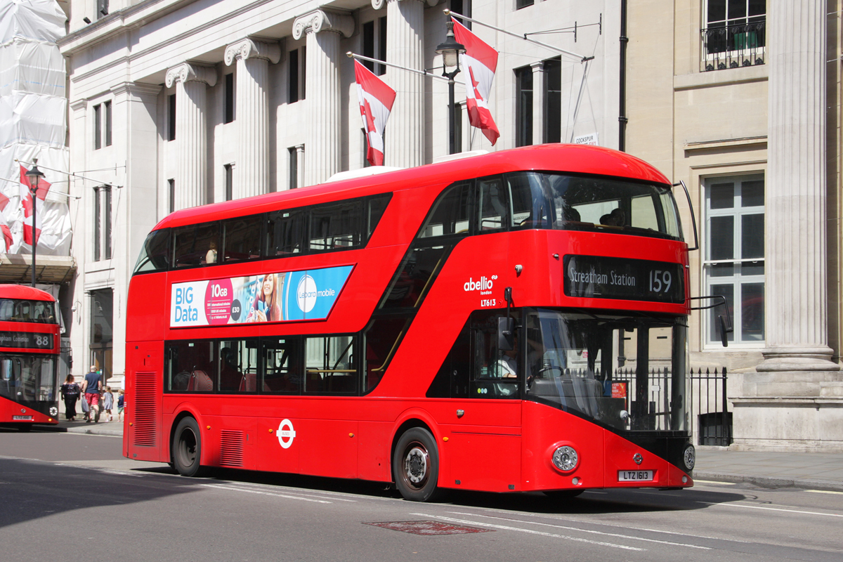 London, Wright New Bus for London # LT613