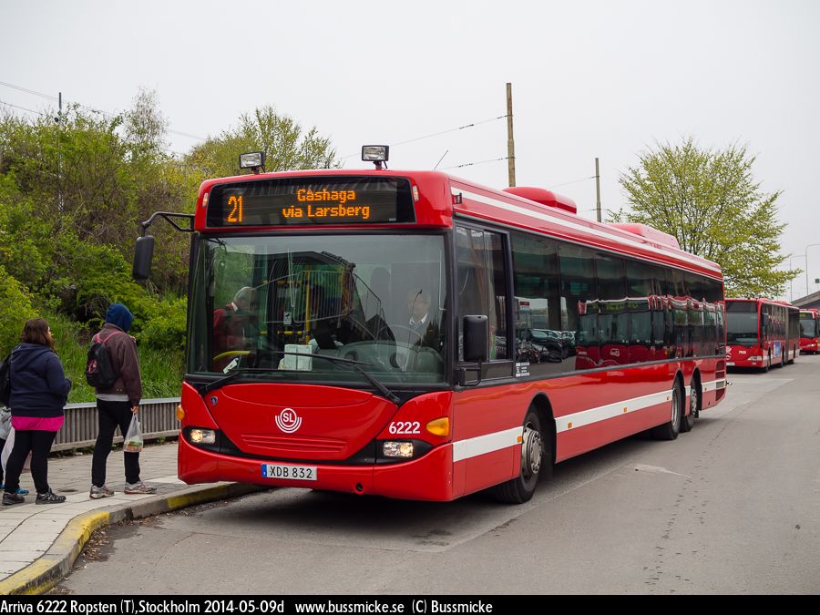 Стокгольм, Scania OmniLink CL94UB 6x2*4LB № 6222