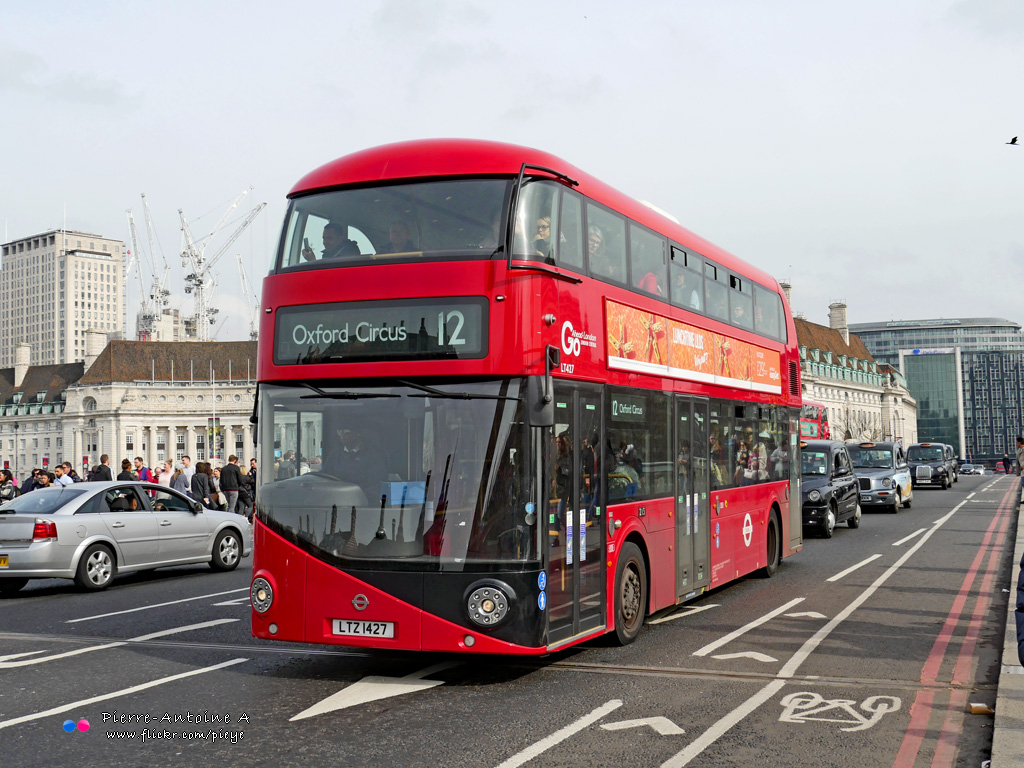 London, Wright New Bus for London # LT427