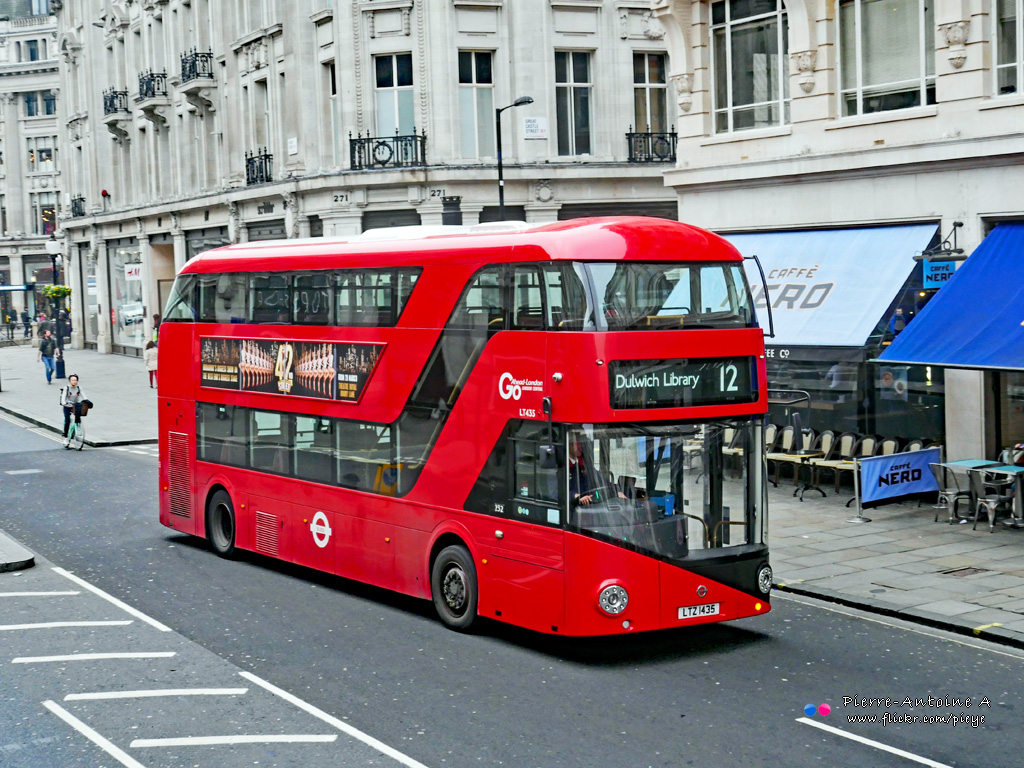 London, Wright New Bus for London # LT435