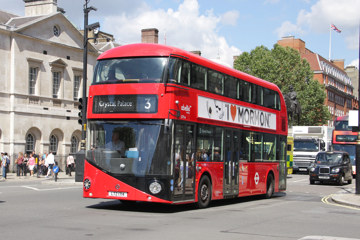 London, Wright New Bus for London # LT714