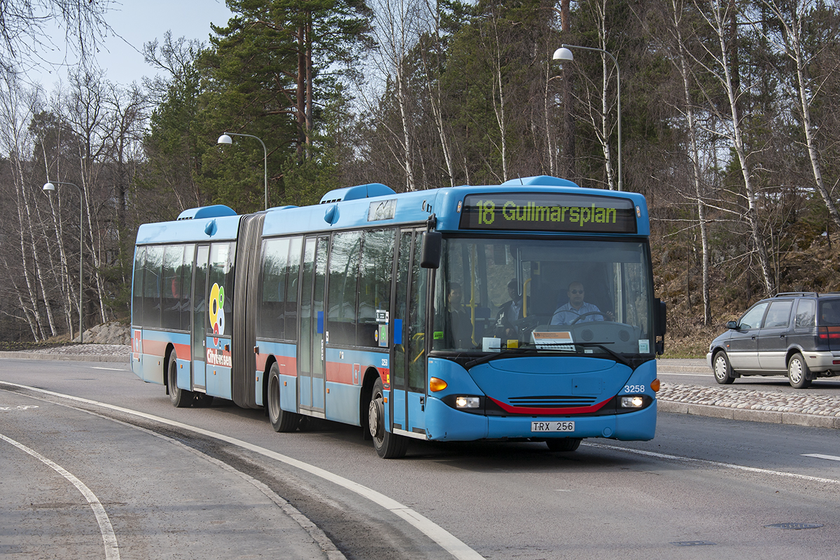 Stockholm, Scania OmniLink CL94UA 6x2/2LB # 3258