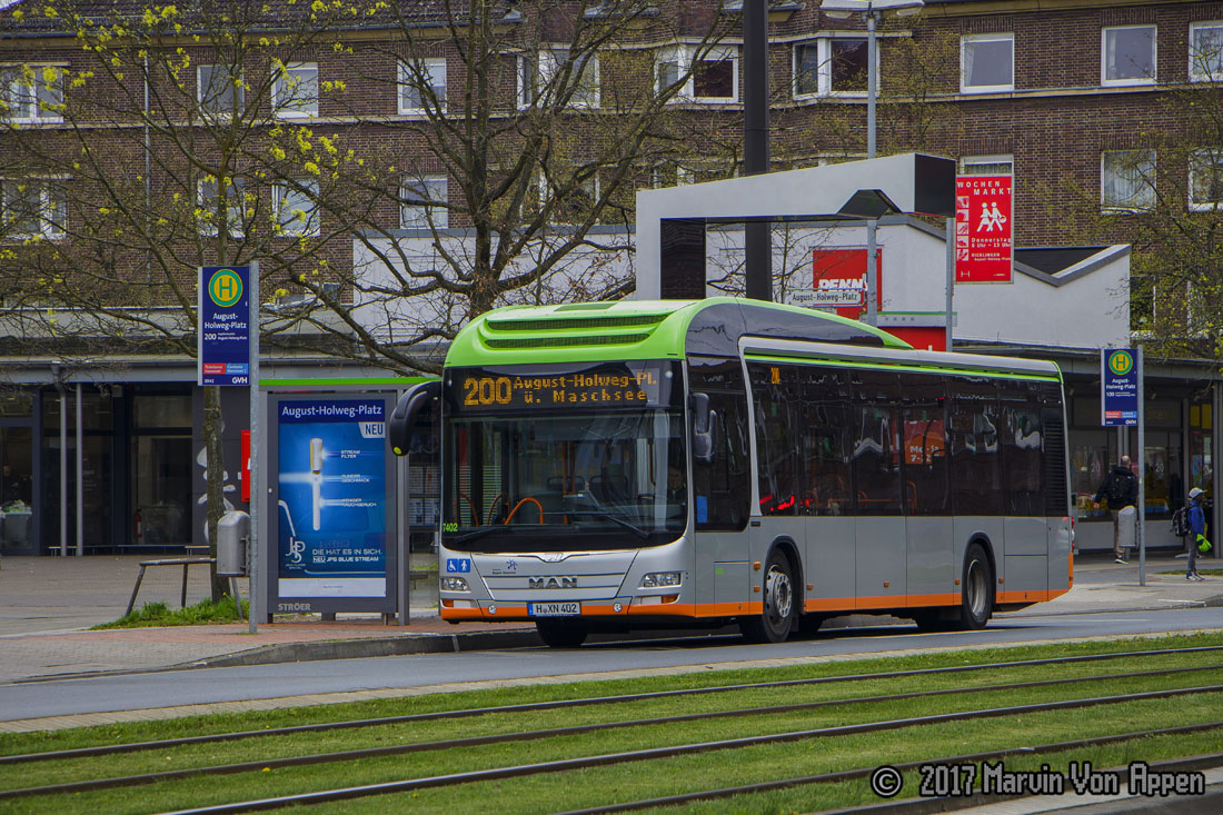 Hannover, MAN A37 Lion's City NL253 Hybrid No. 7402