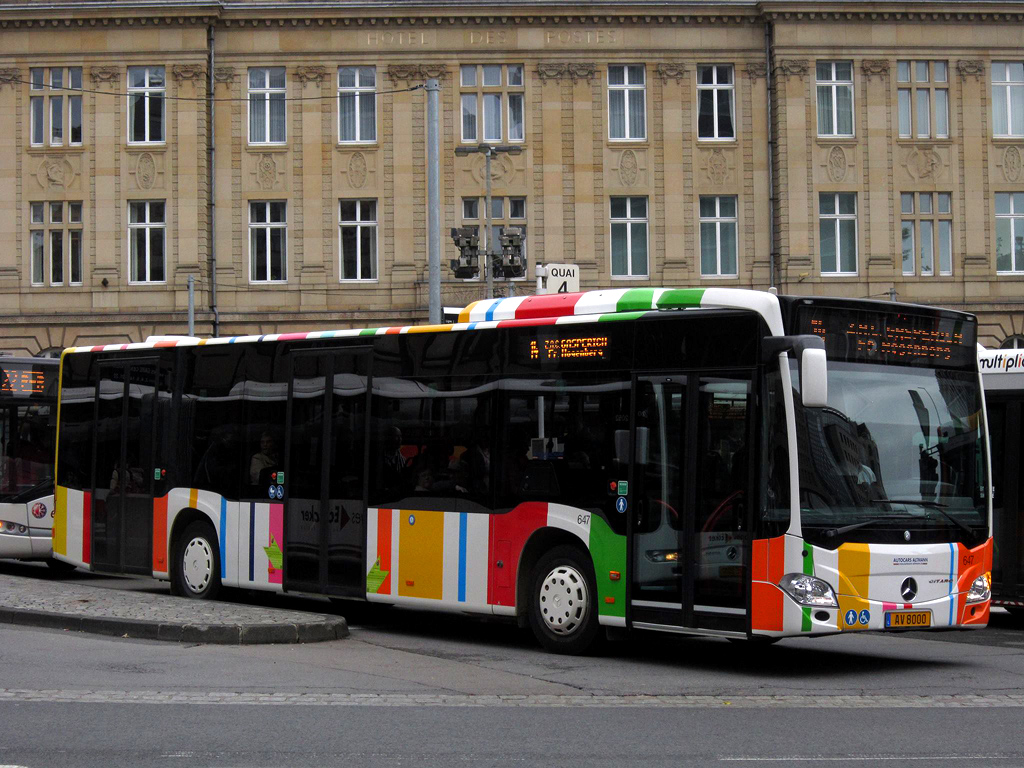 Luxembourg-ville, Mercedes-Benz Citaro C2 № 647