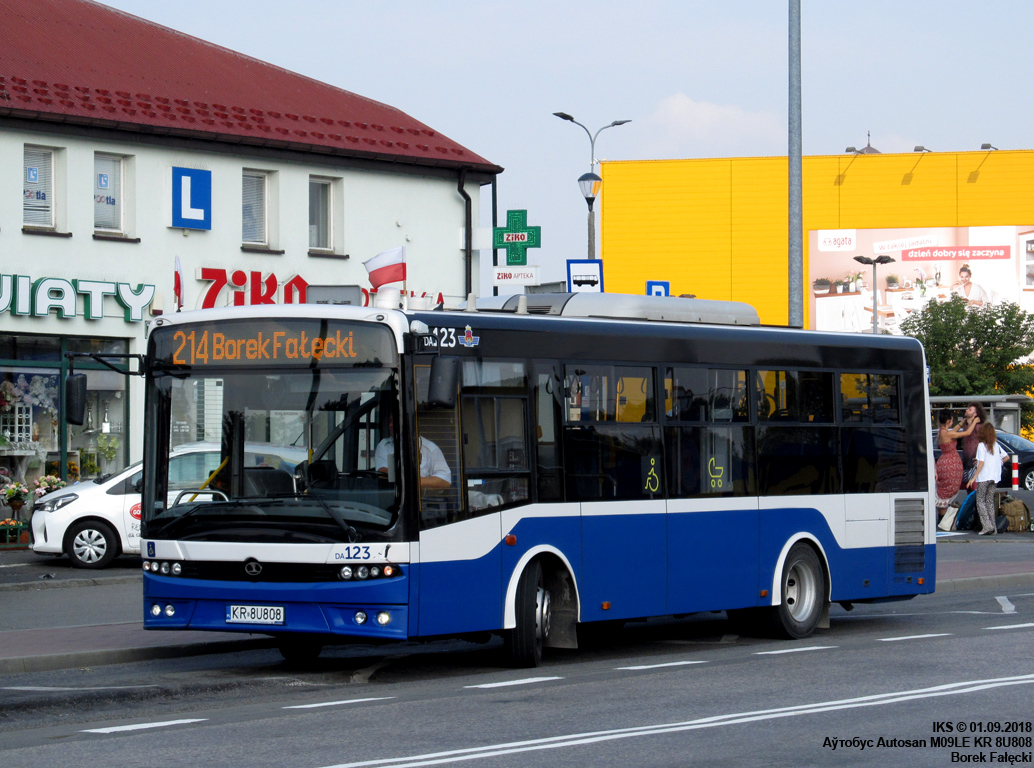 Cracow, Autosan Sancity M09LE nr. DA123