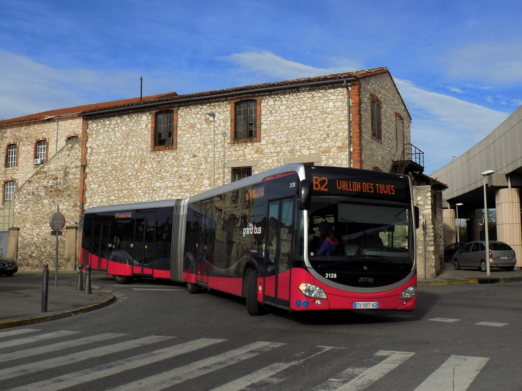 Marseille, Mercedes-Benz Citaro C2 G BHNS nr. 2128