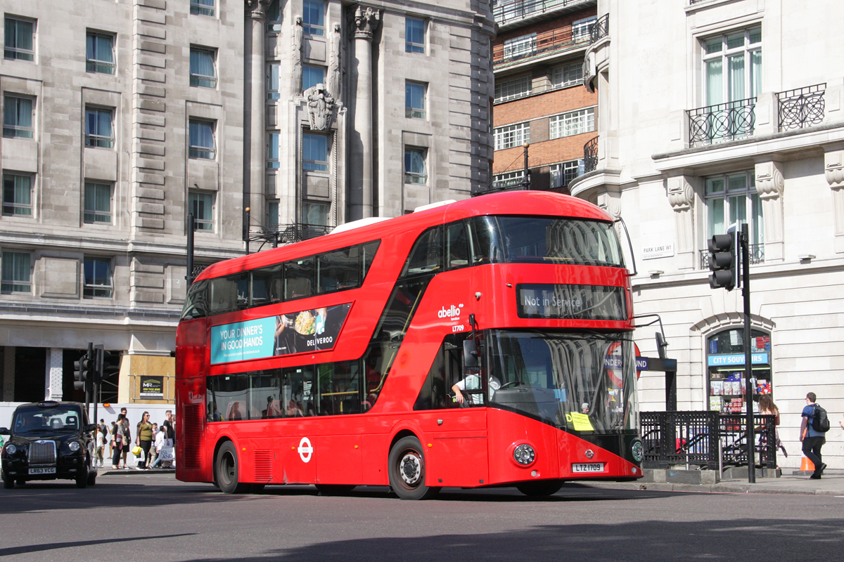 London, Wright New Bus for London # LT709