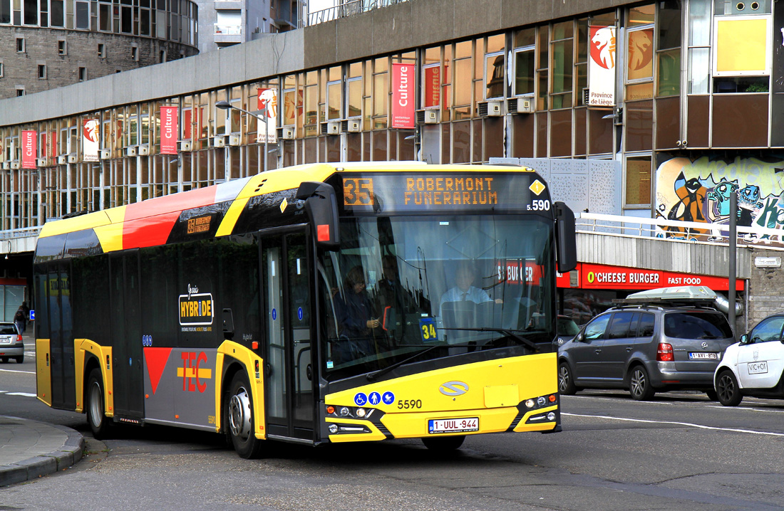 Liège, Solaris Urbino IV 12 hybrid # 5590