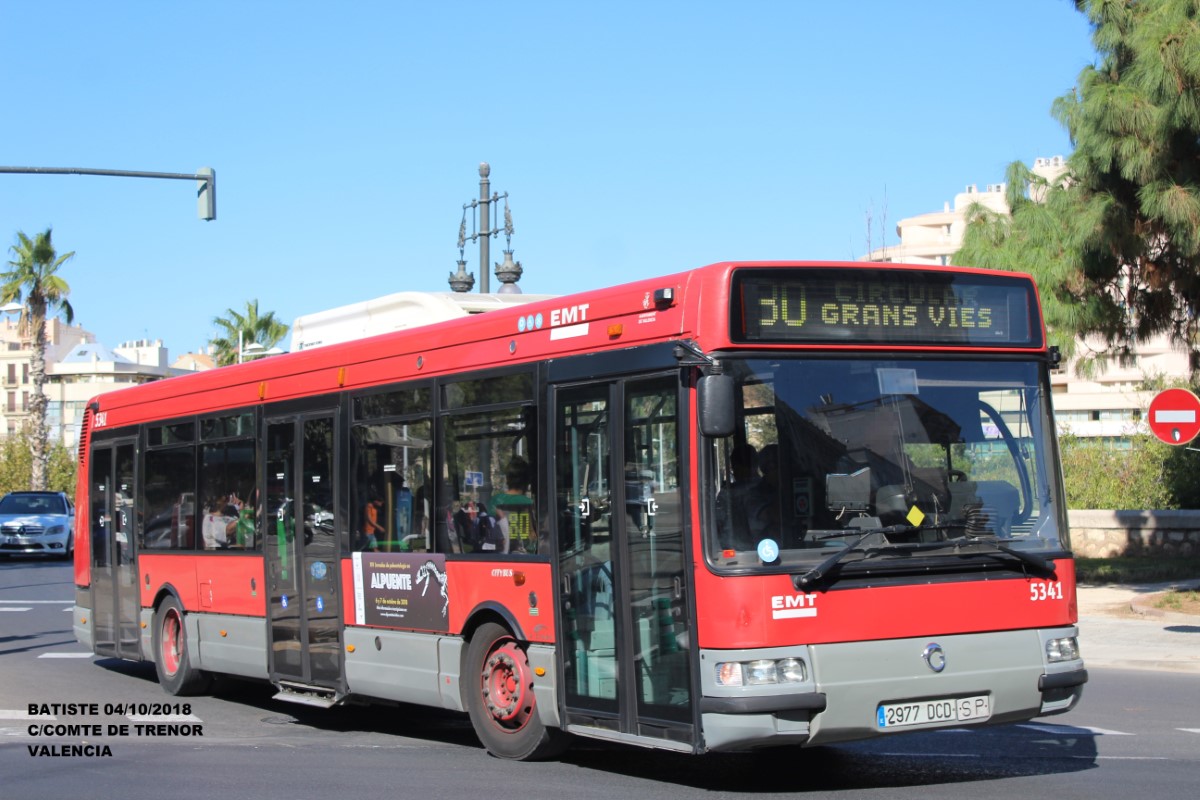 Валенсия, Hispano Citybus E (Irisbus Agora S) № 5341