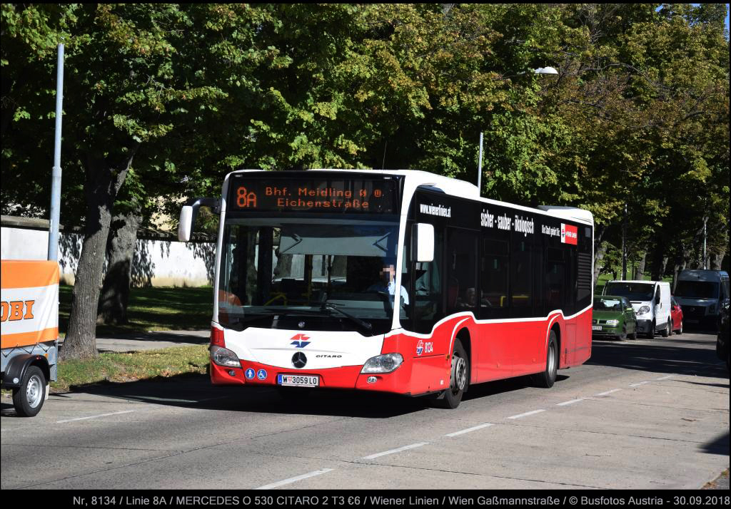 Wien, Mercedes-Benz Citaro C2 № 8134