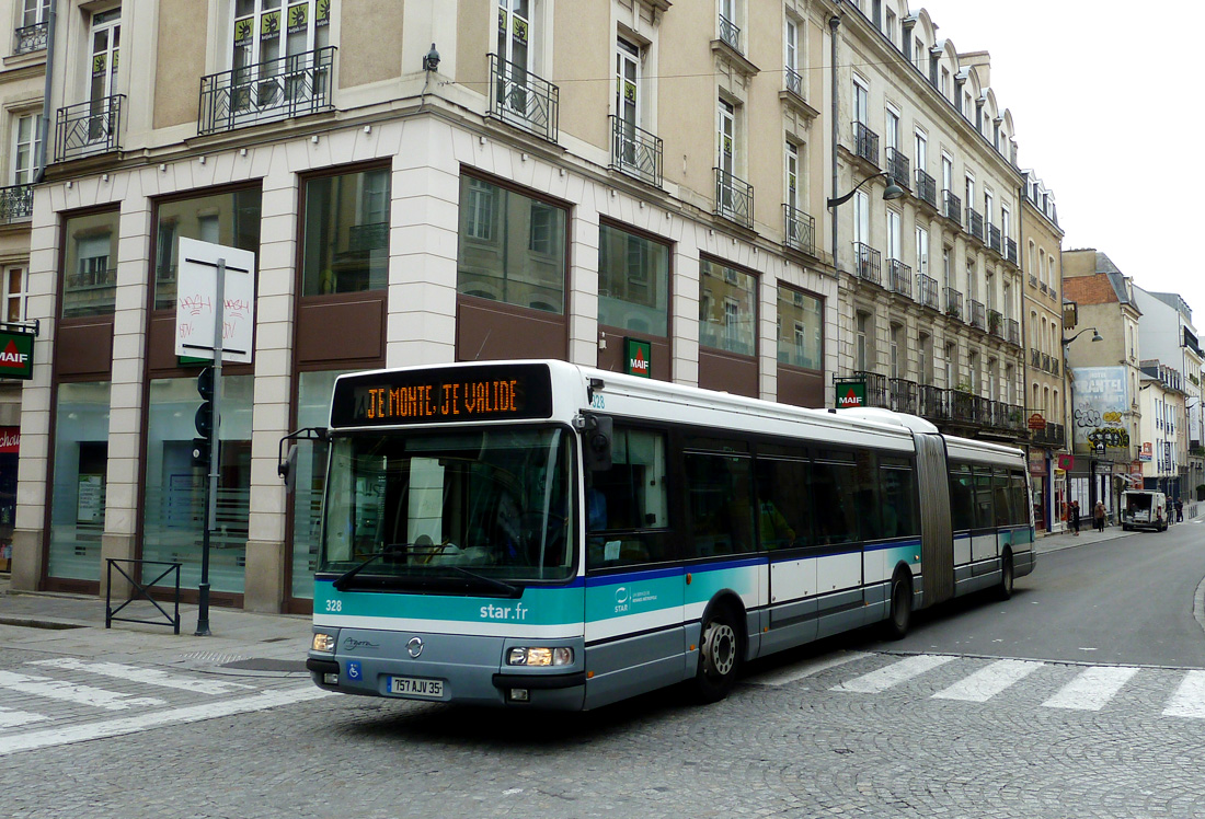Rennes, Irisbus Agora L No. 328