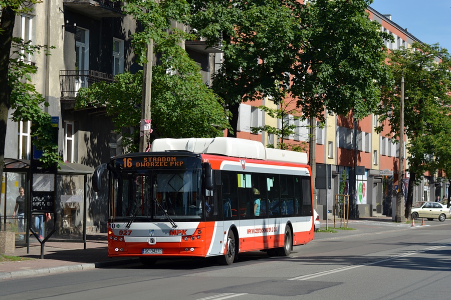 Częstochowa, Solbus SM12 Hybrid CNG nr. 027