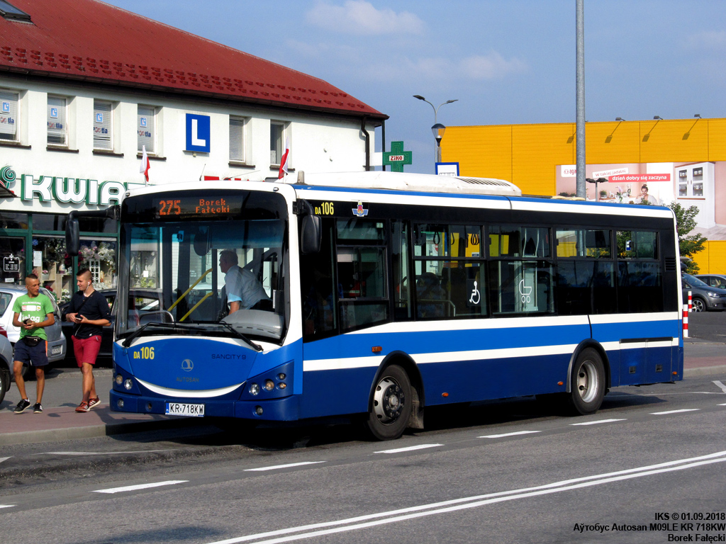 Cracow, Autosan Sancity M09LE.01.1 nr. DA106