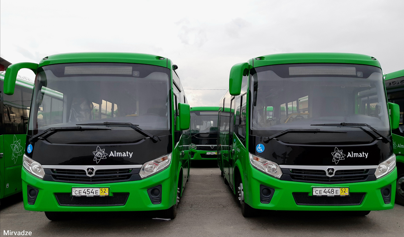 Almaty, PAZ-320435-04 "Vector Next" (3204ND, 3204NS) №: СЕ 454 Е 52; Almaty, PAZ-320435-04 "Vector Next" (3204ND, 3204NS) №: СЕ 448 Е 52