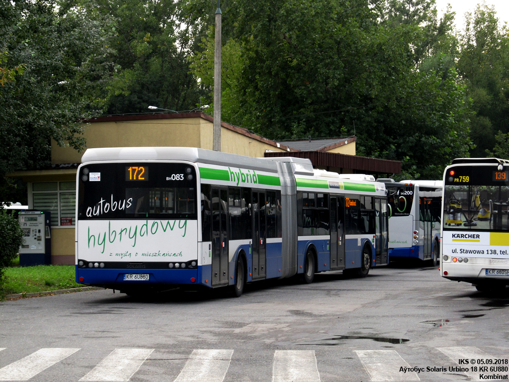 Cracow, Solaris Urbino III 18 Hybrid # BH083