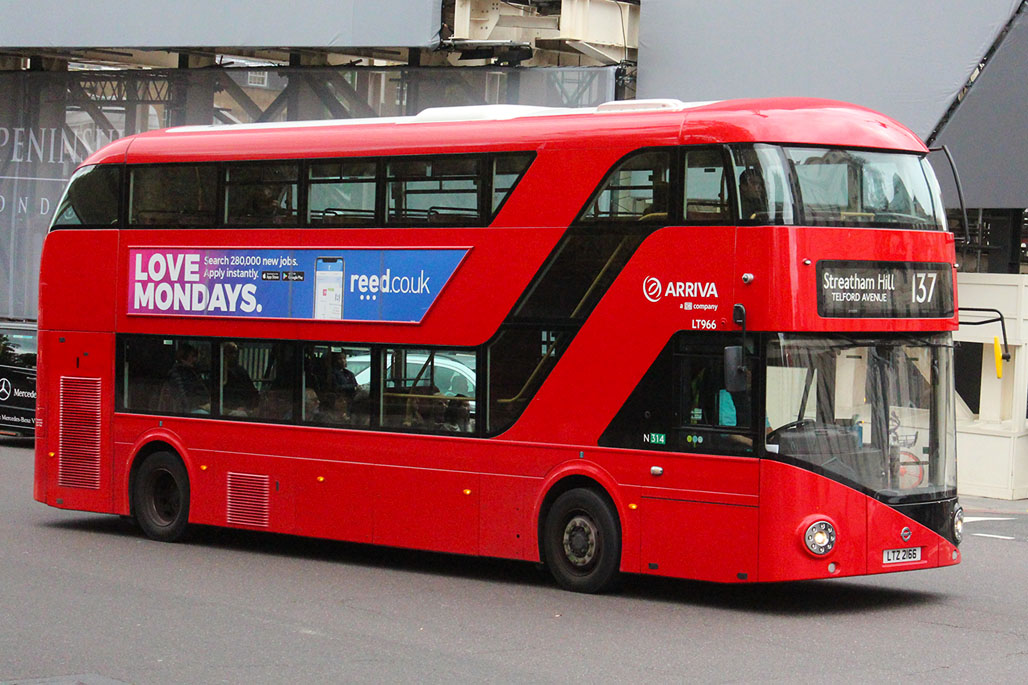 London, Wright New Bus for London # LT966