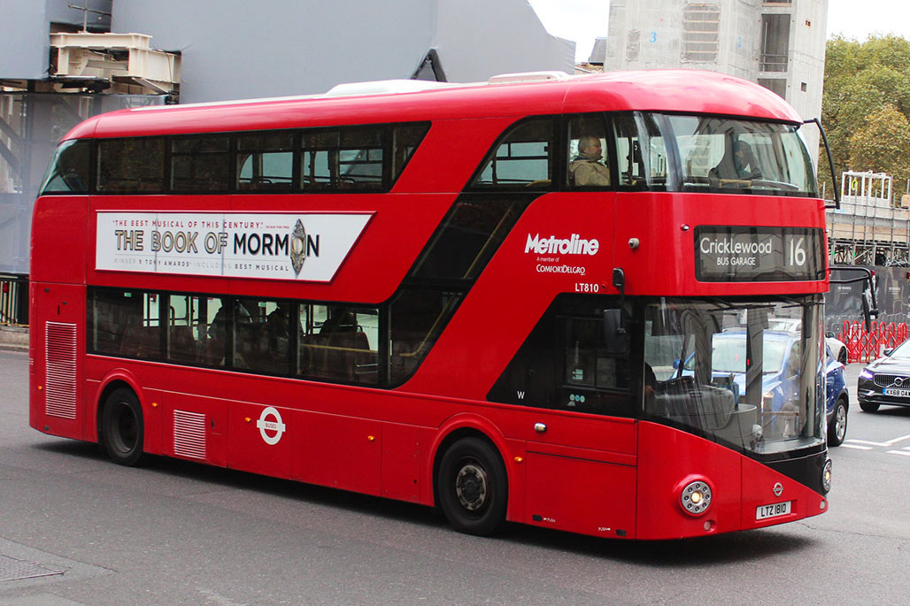 London, Wright New Bus for London # LT810
