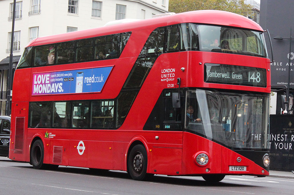 London, Wright New Bus for London # LT120
